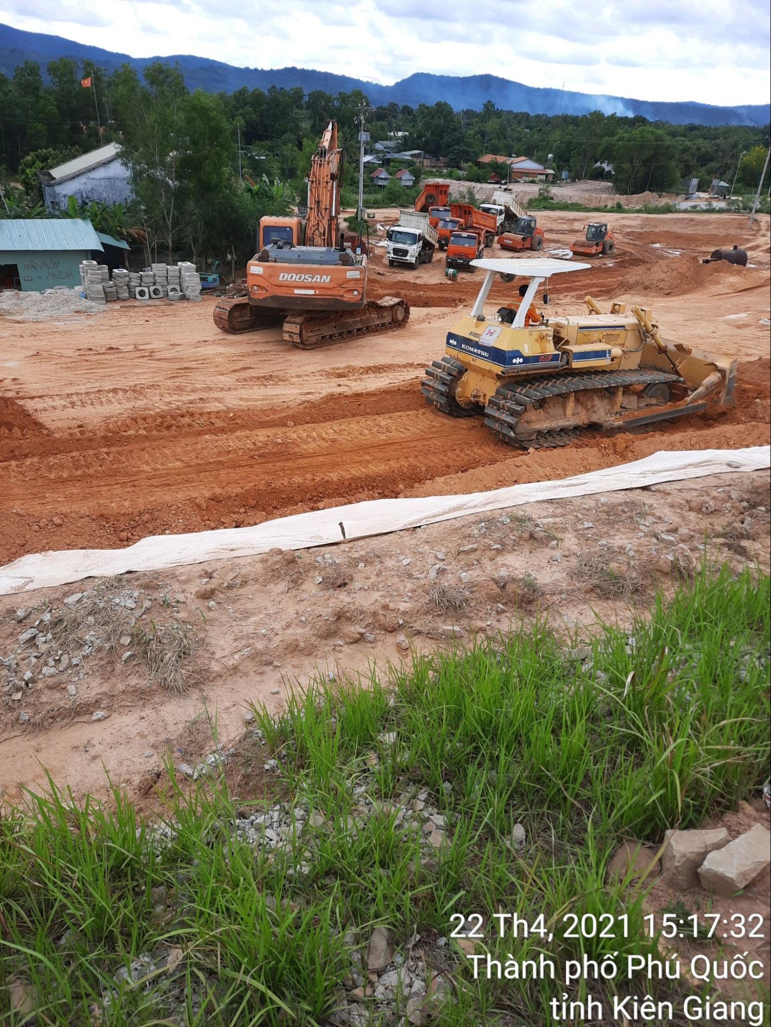 Dự án san lấp mặt bằng tại tỉnh Kiên Giang